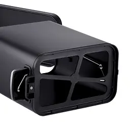 Відро для сміття Mixxus Premium Quadro-TC0105 5 л з плавним закриттям прямокутне Black MI7061, Чорний матовий - мініатюра 6