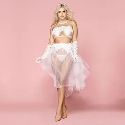 Еротична весільна сукня «Невинна Мілана» One Size White