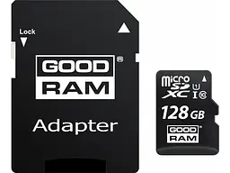 Карта пам'яті GOODRAM microSDXC UHS-I Class10 + SD-adapter 128 GB (M1AA-1280R12) - мініатюра 2