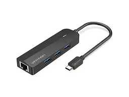 Док-станція для ноутбука Vention Hub USB 3.1 Type-C Multi-Function 5 in 1 Black (TGPBB)