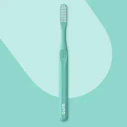 Зубна щітка GUM Classic Bio-Based Handle повна м'яка бірюзова - мініатюра 4
