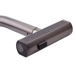 Змішувач для кухні з висувним виливом Mixxus Premium Hammer 014 graphite MI6955 Графіт - мініатюра 3