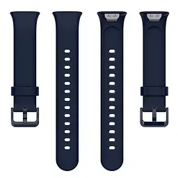 Силіконовий ремінець Tamister для Xiaomi Mi Smart Band 7 Pro Midnight blue - мініатюра 4