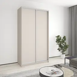 Шафа-купе дводверна MebelStar Стандарт AL 2ДСП 130x60x240 см Кашемір (MBS-3630)