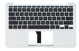 Клавіатура для ноутбука Apple MacBook Air 2013+ (A1465) Black, (Silver TopCase), RU (горизонтальний ентер) - мініатюра 2