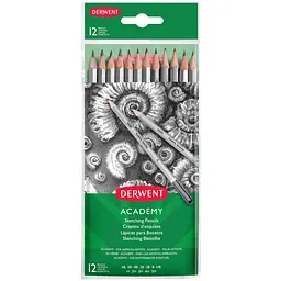 Графітні олівці Academy Sketching 12 шт. Derwent
