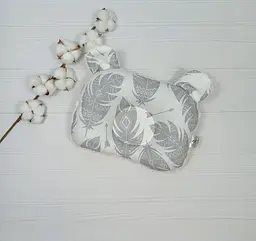 Дитяча ортопедична подушка 24×32 для новонароджених a.l.babybox Пір'ячка Молочний