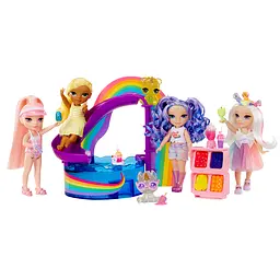 Ігровий набір з лялькою Rainbow High Littles Веселкове свято в басейні з аксесуарами (522249) - мініатюра 8