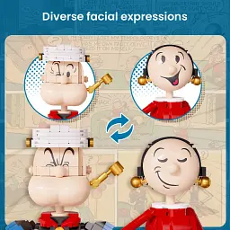Конструктор Pantasy Popeye Папай з Оливою (86401) - мініатюра 3