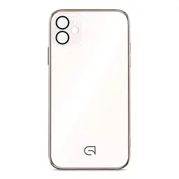 Чехол-накладка для Apple iPhone 11, Replica MagSafe, белый, противоударный защитный чехол с магнитным кольцом MagSafe, защита всего корпуса, TPU+PC, зеркальный, выступающий бортик вокруг экрана, ArmorStandart (ARM76173)