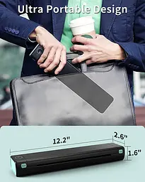 Портативний акумуляторний термопринтер M15 А4, бездротовий, Bluetooth/USB, чорний - мініатюра 5