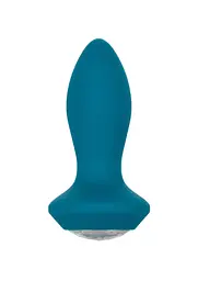 Анальна пробка Power Gem Vibrating Crystal Probe 10,7 см (блакитний) - мініатюра 10