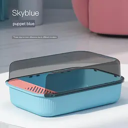 Туалет для котів Derby Plastic Cat Litter Box Puppet Blue 34.5 х 50.5 см