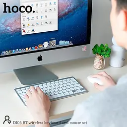 Набір Миша та клавіатура HOCO BT wireless keyboard and mouse set DI05 (Ukr/Ru/En) - мініатюра 7