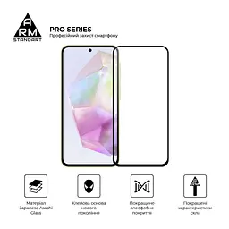 Скло захисне Armorstandart Pro Samsung A35 5G (A356) Black (ARM74347) - мініатюра 2