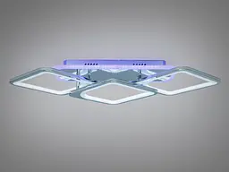 Люстра стельова Romin 8060 золото LED 75Вт з пультом - мініатюра 2