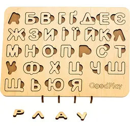 Пазл-сортер GoodPlay Абетка дерево (PS-4-007) - мініатюра 3