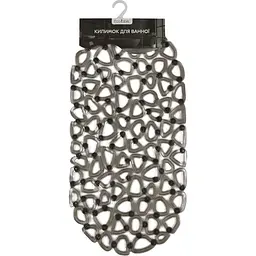 Килимок для ванної Eco Fabric Бублики 68х34 см прозоро-чорний (6834-008) - мініатюра 3