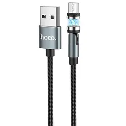 USB Cable Hoco U94 Universal Rotating MicroUSB Black 1.2m