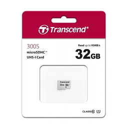 Карта пам'яті Transcend 32GB microSDHC class 10 UHS-I U1 (TS32GUSD300S) - мініатюра 2
