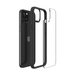 Чехол Spigen Ultra Hybrid для iPhone 15 Plus Matte Black (ACS06657) + защитное стекло - мініатюра 6