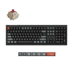 Клавіатура бездротова Keychron V6 Ultra Keychron Red Switch Black RGB (V6U-D1-UA) - мініатюра 7