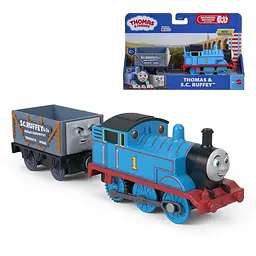 Моторизований паровозик з причепом Fisher-Price Томас і друзі в асортименті (JLL44) - мініатюра 11