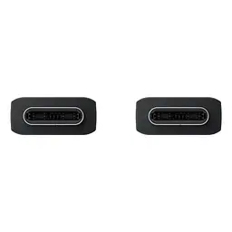 Кабель USB Type-C to Type-C 1 м, 3А, чорний, шнур для швидкої зарядки - мініатюра 4