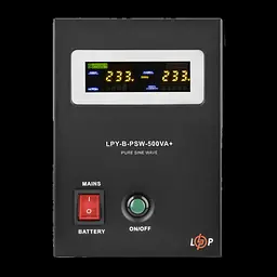 ДБЖ із правильною синусоїдою LogicPower 12V LPY-B-PSW-500VA + 350 Вт 5A/10A (4149) - мініатюра 2