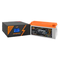 Комплект резервного живлення LogicPower B1500 Black + літієва (LiFePO4) батарея 2560Wh