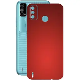 Защитная пленка StatusSKIN для Tecno Spark Go 2021 Корпус Винил красная матовая