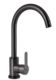Змішувач для кухні Brinex Pure 015F U-образний Graphite BRIPUR015FGRP