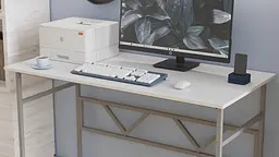 Комп'ютерний стіл Ferrum-decor Раян 75x140x70 сірий ДСП Білий 16мм (FRD-101641)