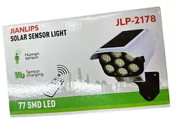 Вуличний ліхтар світильник на сонячній батареї Jianlips JLP-2178 з датчиком руху з пультом IP65 - мініатюра 10