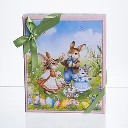 Набір столових приборів Yiwu Rabbit Family HP-7323-12 десертний на 2 особи, 4 предмети, порцелянові ручки - мініатюра 4