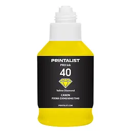 Чорнило PRINTALIST GI-40 для Canon G5040/G6040 190г Yellow водорозчинне (PL40Y) - мініатюра 2