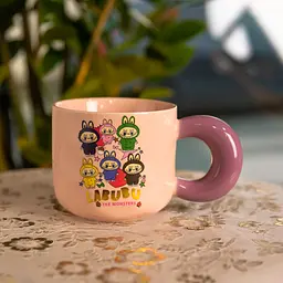 Чашка порцелянова LABUBU Sweet Memories 400 мл рожевий FM-22A - мініатюра 2
