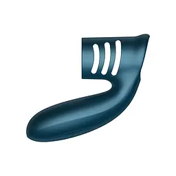 Насадка на пеніс B - Series Fox Foxshow Wibrator Silicone Ring 11 см синій - мініатюра 4