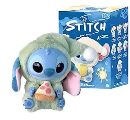 Іграшка сюрприз м'який брелок Лабубу Стич 15см lububu Stitch Eat Something Before Sleep Series лялька для сумки - мініатюра 1