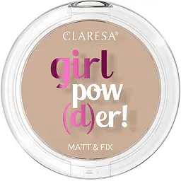 Компактна пудра для обличчя Claresa Girl Powder із природним матовим ефектом відтінок 03 (Sunkissed) 12 г