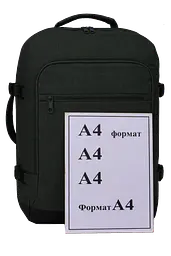 Великий дорожній рюкзак - сумка для поїздок 40L темно-сірий LS sum0028859 - мініатюра 4