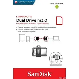 USB флеш накопичувач SanDisk 64GB Ultra Dual Black USB 3.0 OTG (SDDD3-064G-G46) - мініатюра 7