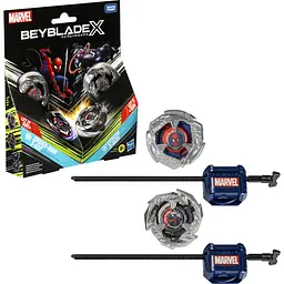 Іграшка-дзиґа Hasbro Beyblade X Marvel з пусковим пристроєм Spider-man 3-60F vs Venom 3-80N (G0278_G0288) - мініатюра 4