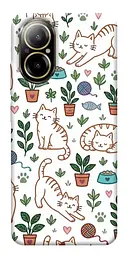 TPU чехол Demsky Cats pattern для Realme C67 4G