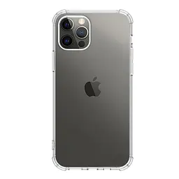Прозрачный чехол для Apple iPhone 12 Pro/12 с защитой камеры и усиленными бортами, тонкий, силиконовый, бесцветный, ударопрочный, противоударный бампер с закрытой камерой, ArmorStandart (ARM57389)