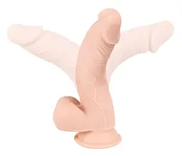 Фалоімітатор Orion Nature Skin Medium Bendable 24 см тілесний - мініатюра 3
