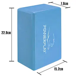 Блок для йоги PowerPlay 7,6x15,2x22,9 см fit0011763 - мініатюра 2