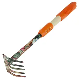 Граблі Flora 5-ти зубні, orange, TPR (5043024) - мініатюра 3