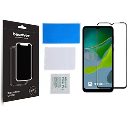 Захисне скло BeCover для Motorola Moto E13 Black (708843) - мініатюра 2