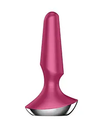 Анальна смарт-вібропробка Satisfyer Plug-ilicious 2, Червоний - мініатюра 2